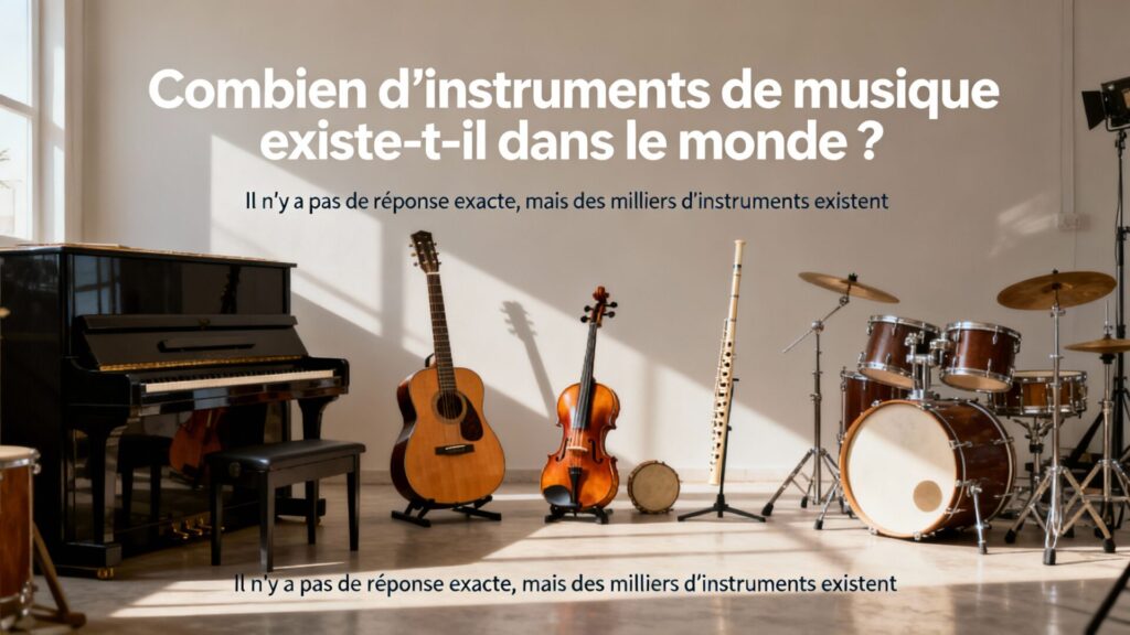 Combien d'instruments de musique existent-t-il dans le monde ?