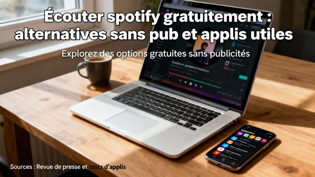 Écouter spotify gratuitement : alternatives sans pub et applications utiles avec texte