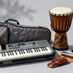 Instruments de musique faciles à transporter pour voyager sans aucun texte