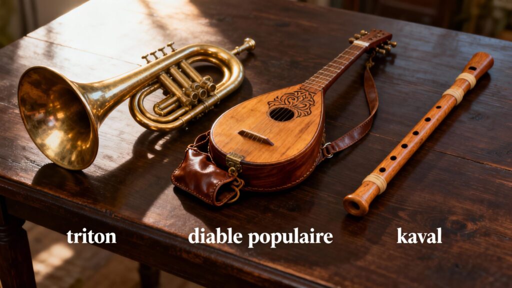 L'instrument de musique du diable : triton, diable populaire et kaval avec texte