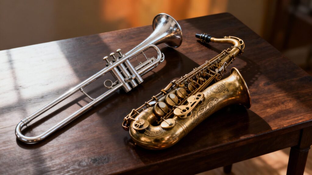 Trompette ou saxophone : quelles différences et comment choisir sans aucun texte
