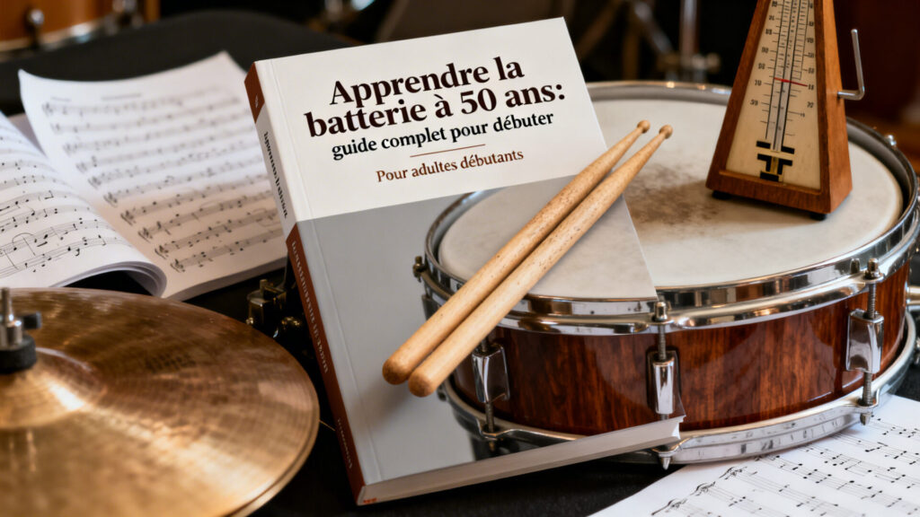 Apprendre la batterie à 50 ans : guide complet pour débuter avec texte