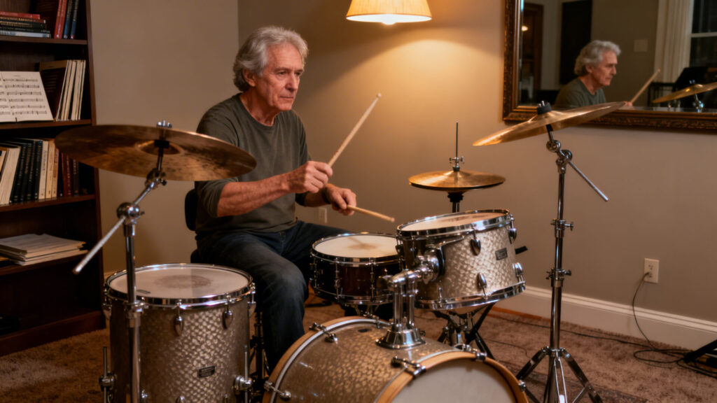 Apprendre la batterie à 50 ans : guide complet pour débuter sans aucun texte
